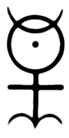 Dee's glyph, which he explained in Monas Hieroglyphica